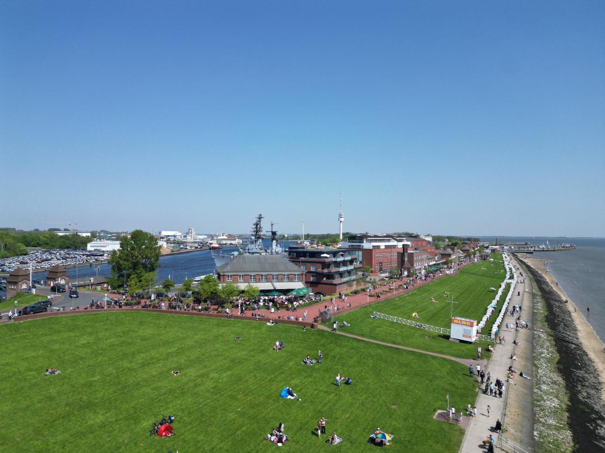 Strand-Apartment, Strandkorb, Meeresrauschen, Parkplatz Wilhelmshaven Exterior foto